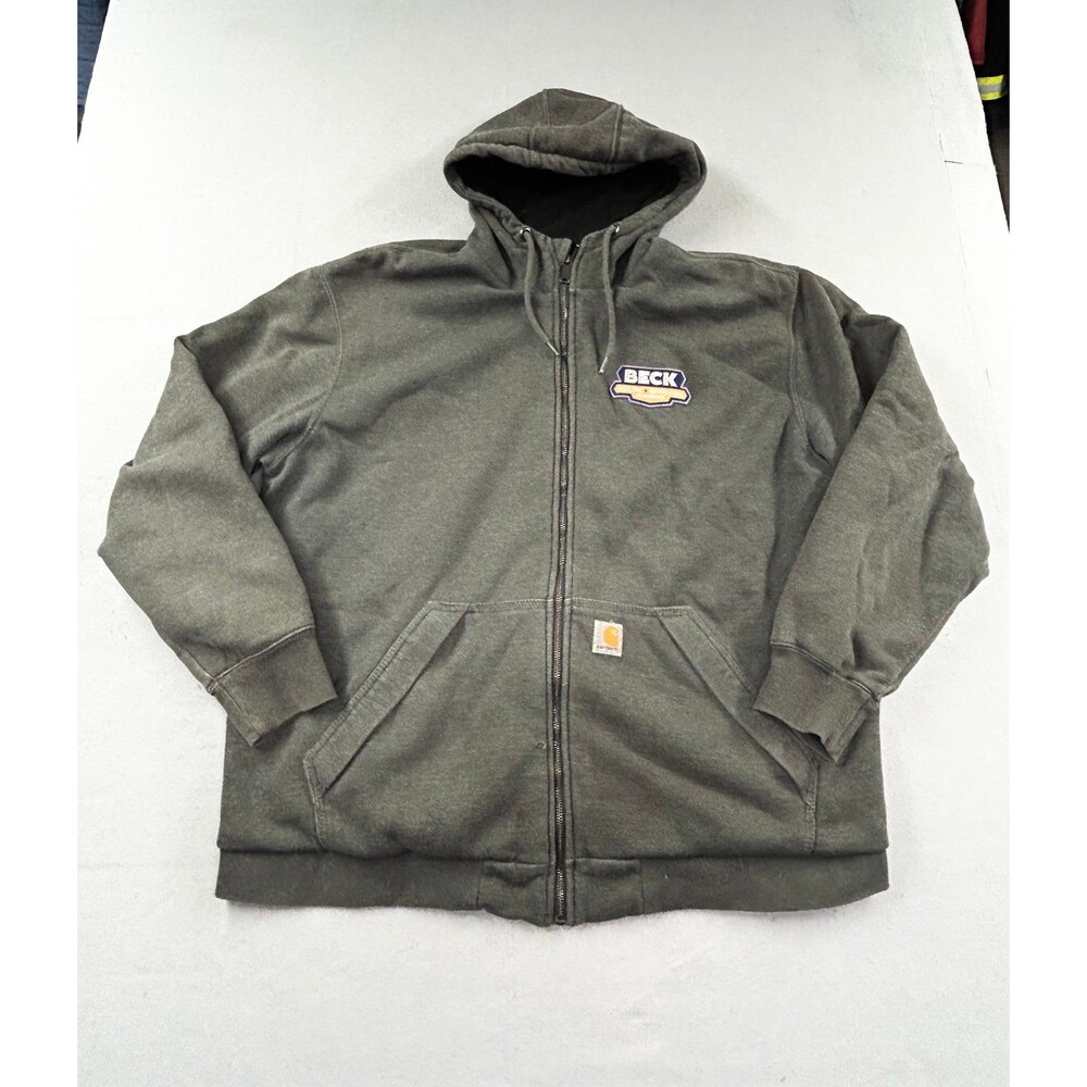Carhartt Mens Rain Defender Heavy Full Zip Hoodie Jacket